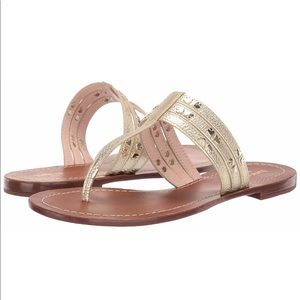KATE SPADE Carol Stud Embellished Thong Sandals 9